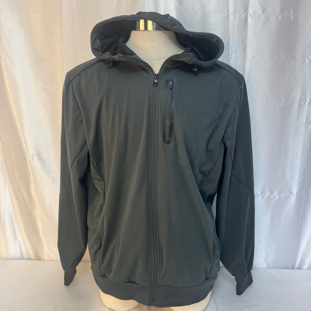 Mondetta Outdoor Project Men’s Full Zip Hooded Active Jacket Windbreaker